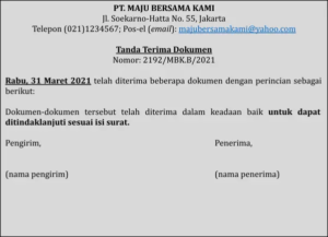 Contoh Surat Tanda Terima Dokumen Dan Formatnya Privy Blog