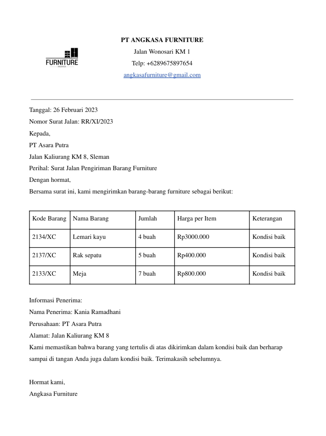 Fungsi Surat Pengiriman Barang Dan Tips Membuatnya Mores Pics