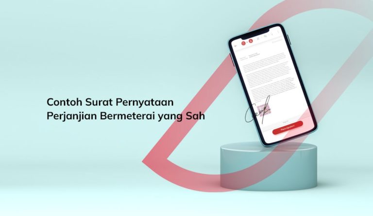 10 Contoh Surat Pernyataan Perjanjian Bermeterai Yang Sah