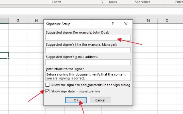 Kolom Suggested Signer Excel