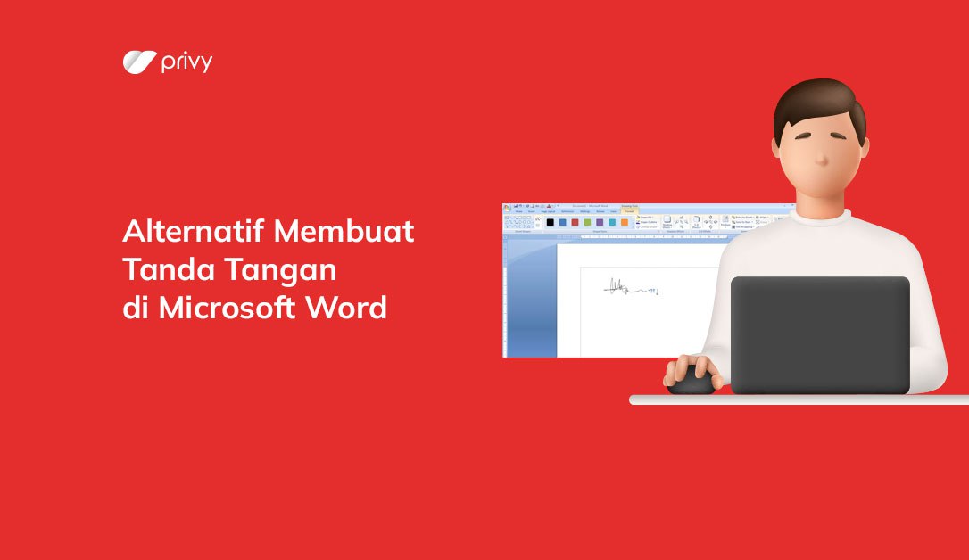 membuat tanda tangan di Microsoft Word